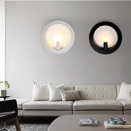 Apliques de pared con luz ambiental de estilo mini con pintura contemporánea moderna