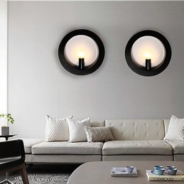 Apliques de pared con luz ambiental de estilo mini con pintura contemporánea moderna
