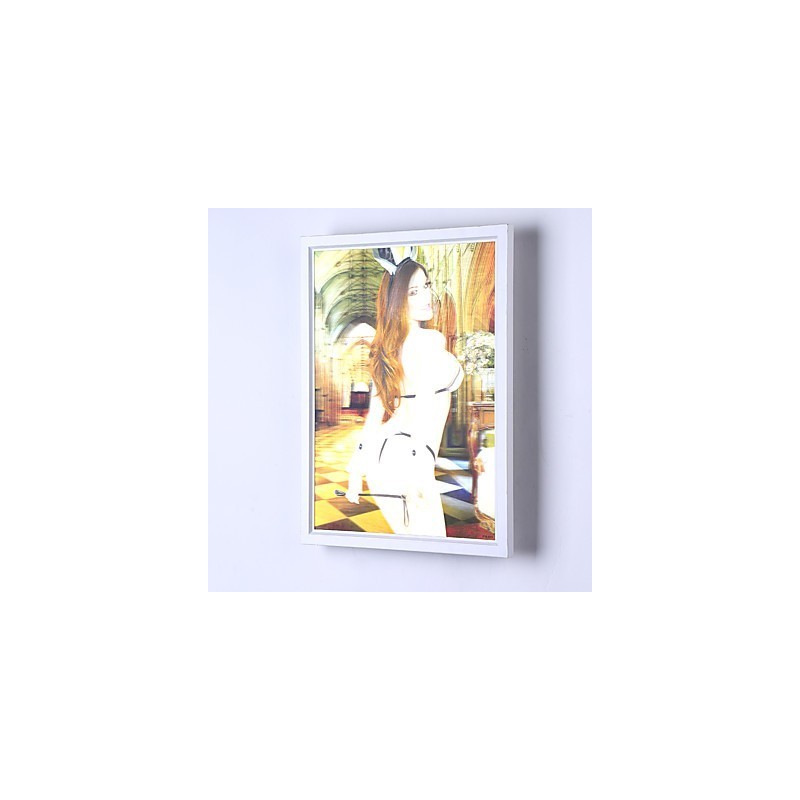 Pintura contemporánea moderna integrada para apliques de pared con luz ambiental.