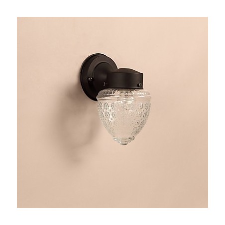 Aplique de pared con luz ambiental de estilo mini con acabado de óxido negro contemporáneo moderno