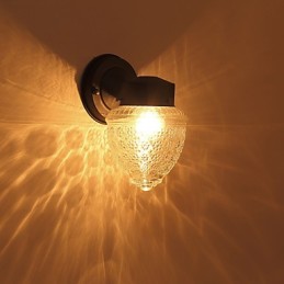 Aplique de pared con luz ambiental de estilo mini con acabado de óxido negro contemporáneo moderno