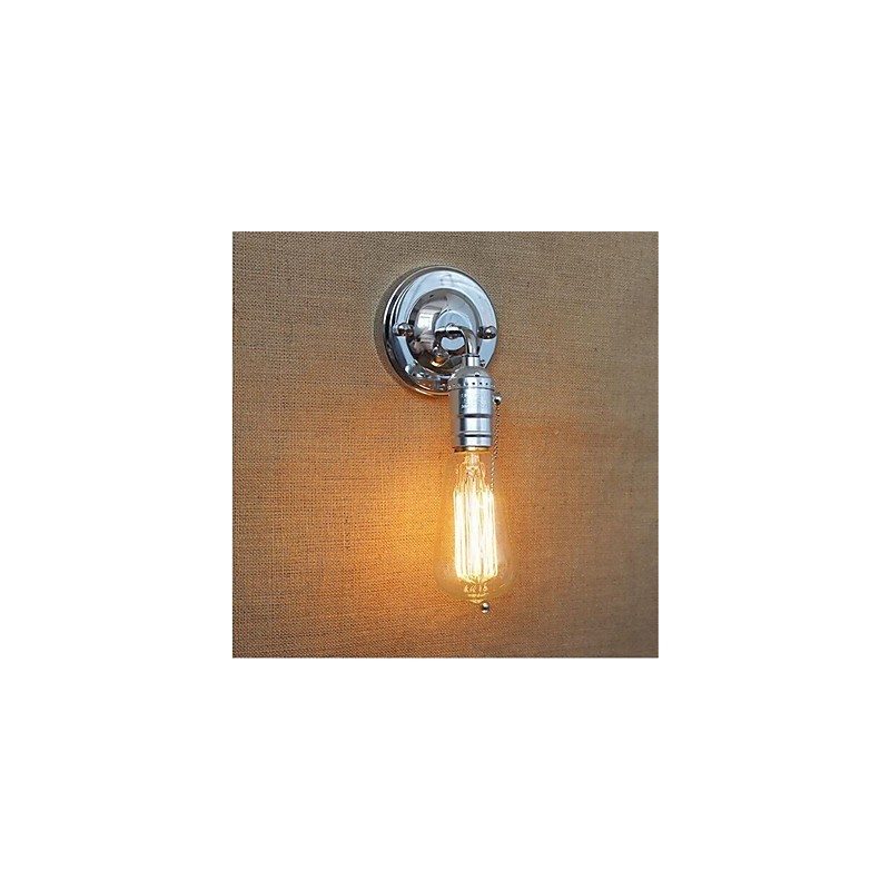 Aplique de pared con luz ambiental de brazo oscilante estilo mini con pintura retro