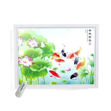 Pintura contemporánea moderna integrada para apliques de pared con luz ambiental. Pintura contemporánea moderna integrada para apliques de pared con luz ambiental.