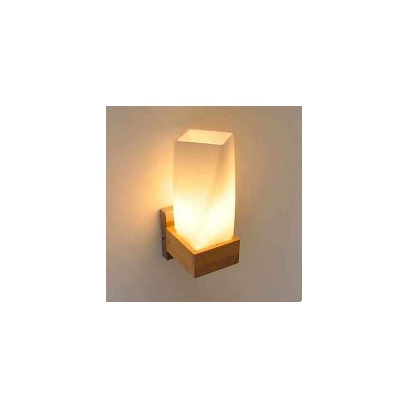 Lámpara de pared de madera maciza de estilo nórdico para sala de estar, pasillo, balcón, dormitorio, cabecera de cama.