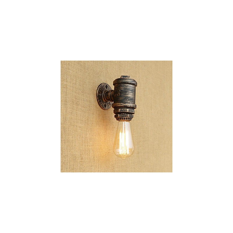 Aplique de pared con luz ambiental estilo mini con pintura retro campestre