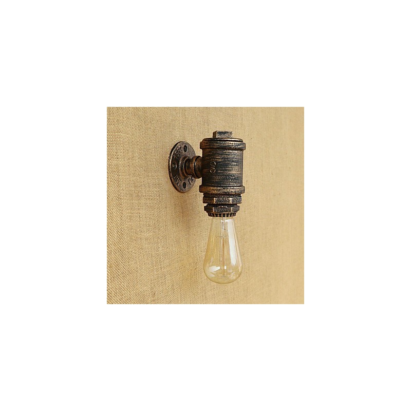 Aplique de pared con luz ambiental estilo mini con pintura retro campestre