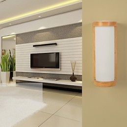 Pintura campestre contemporánea moderna para apliques de pared con luz ambiental.