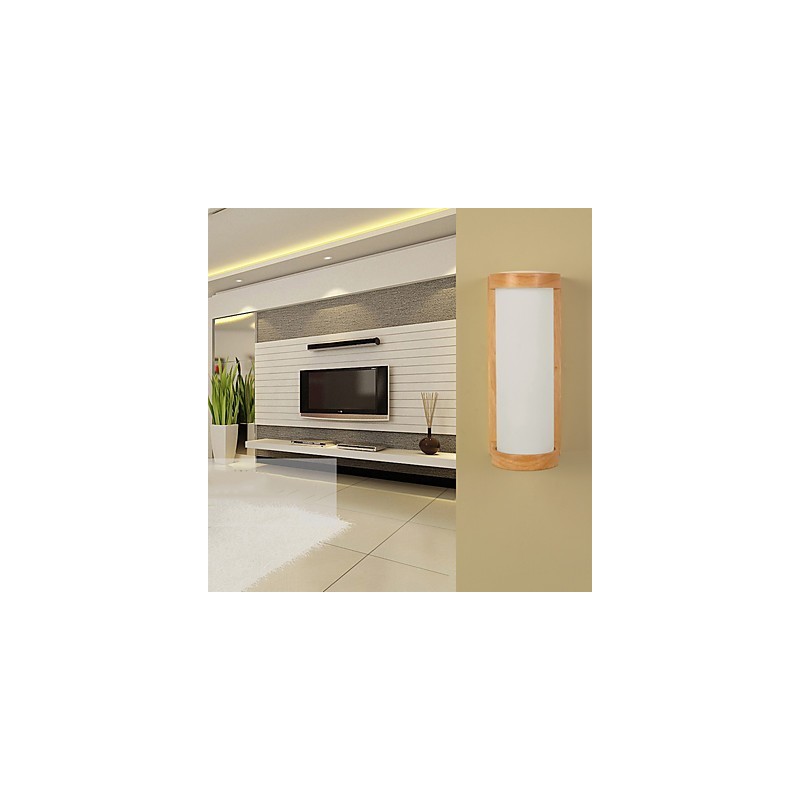 Pintura campestre contemporánea moderna para apliques de pared con luz ambiental.