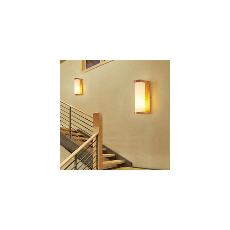 Pintura campestre contemporánea moderna para apliques de pared con luz ambiental.