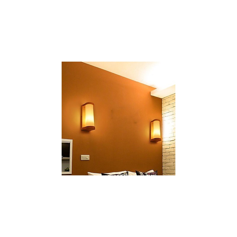 Pintura campestre contemporánea moderna para apliques de pared con luz ambiental.