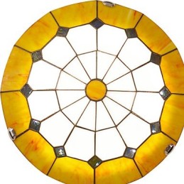 Lámpara de techo de estilo mediterráneo, lámpara romántica, diámetro 50 cm.