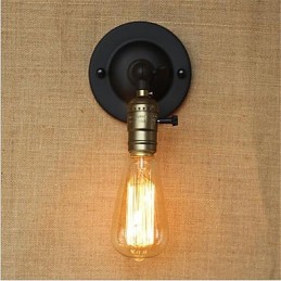 Aplique de pared con luz ambiental de brazo oscilante estilo mini con pintura retro