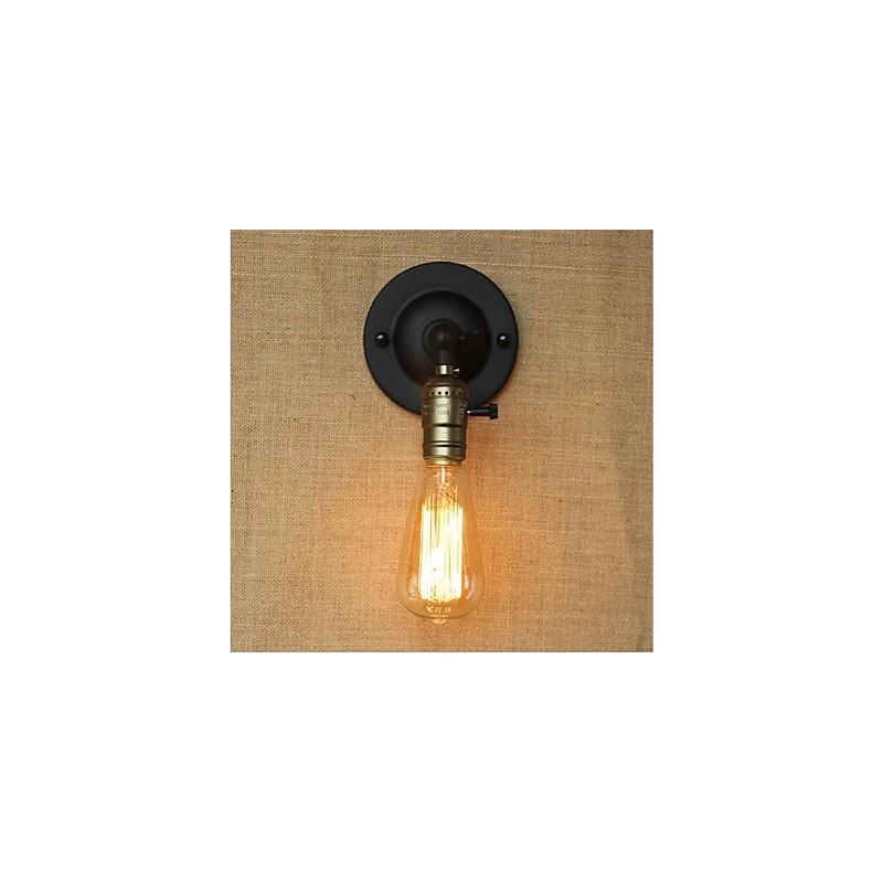 Aplique de pared con luz ambiental de brazo oscilante estilo mini con pintura retro