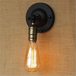 Aplique de pared con luz ambiental de brazo oscilante estilo mini con pintura retro