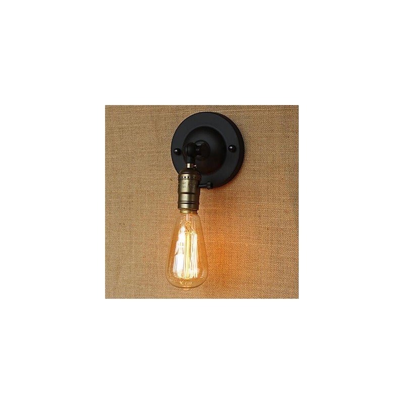 Aplique de pared con luz ambiental de brazo oscilante estilo mini con pintura retro