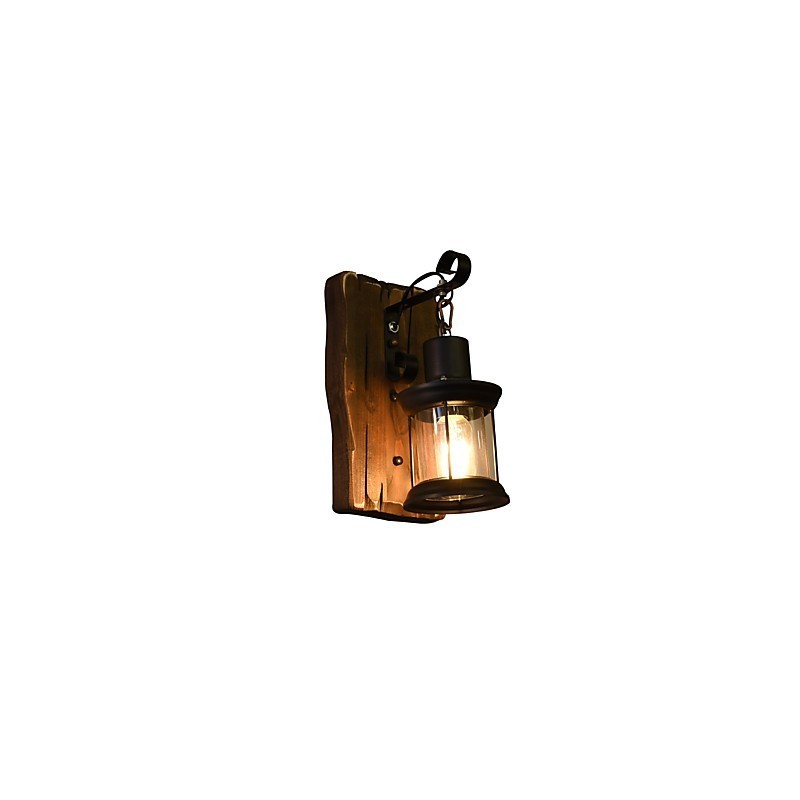 Lámpara de pared con pintura clásica tradicional rústica tipo cabaña para luces de pared empotradas.