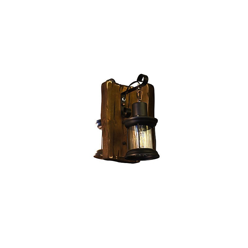 Lámpara de pared con pintura clásica tradicional rústica tipo cabaña para luces de pared empotradas.