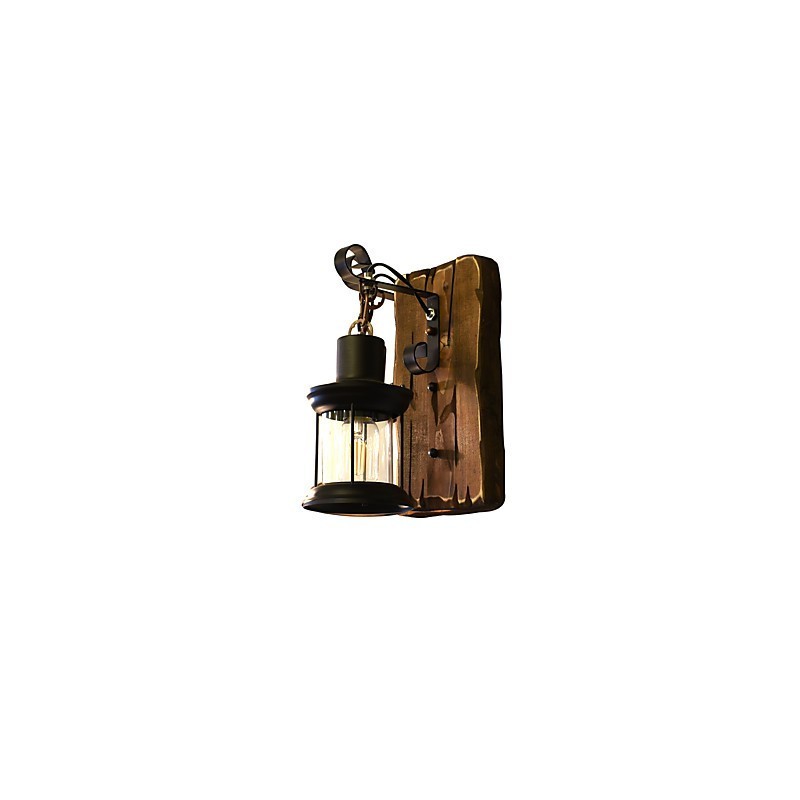 Lámpara de pared con pintura clásica tradicional rústica tipo cabaña para luces de pared empotradas.