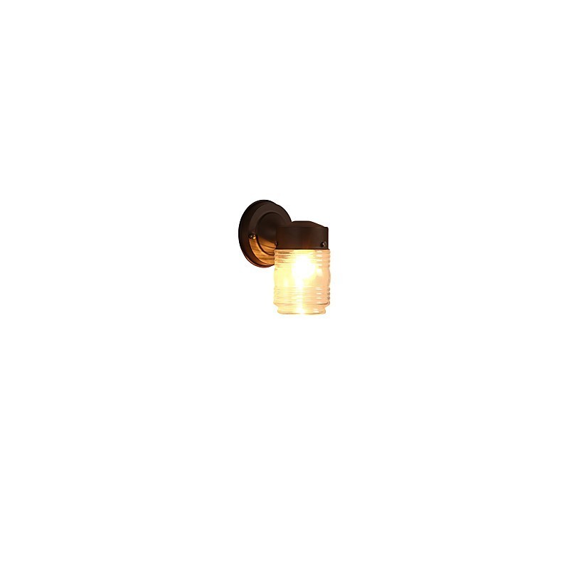 Aplique de pared moderno contemporáneo con acabado en óxido negro, ideal para apliques de pared con luz ambiental de estilo mini.