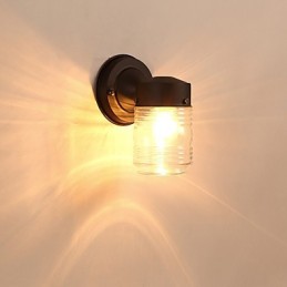 Aplique de pared moderno contemporáneo con acabado en óxido negro, ideal para apliques de pared con luz ambiental de estilo mini.