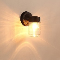 Aplique de pared moderno contemporáneo con acabado en óxido negro, ideal para apliques de pared con luz ambiental de estilo mini.
