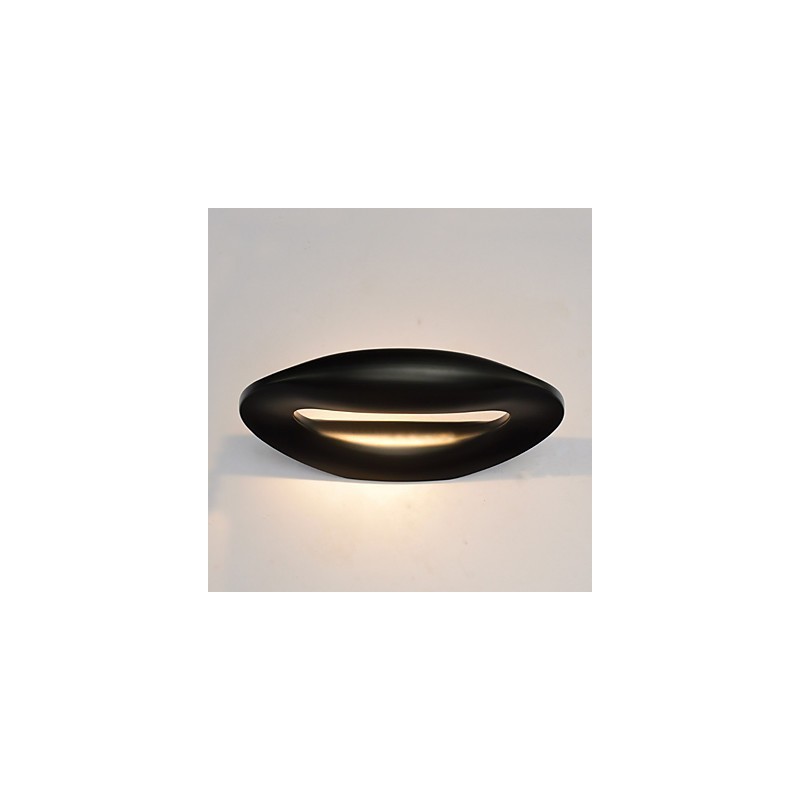 Pintura contemporánea moderna integrada para apliques de pared con luz ambiental.