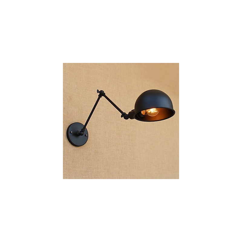 Lámpara de brazo oscilante estilo mini con protección ocular y pintura retro de estilo campestre sencilla.