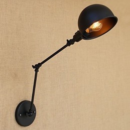 Lámpara de brazo oscilante estilo mini con protección ocular y pintura retro de estilo campestre sencilla.