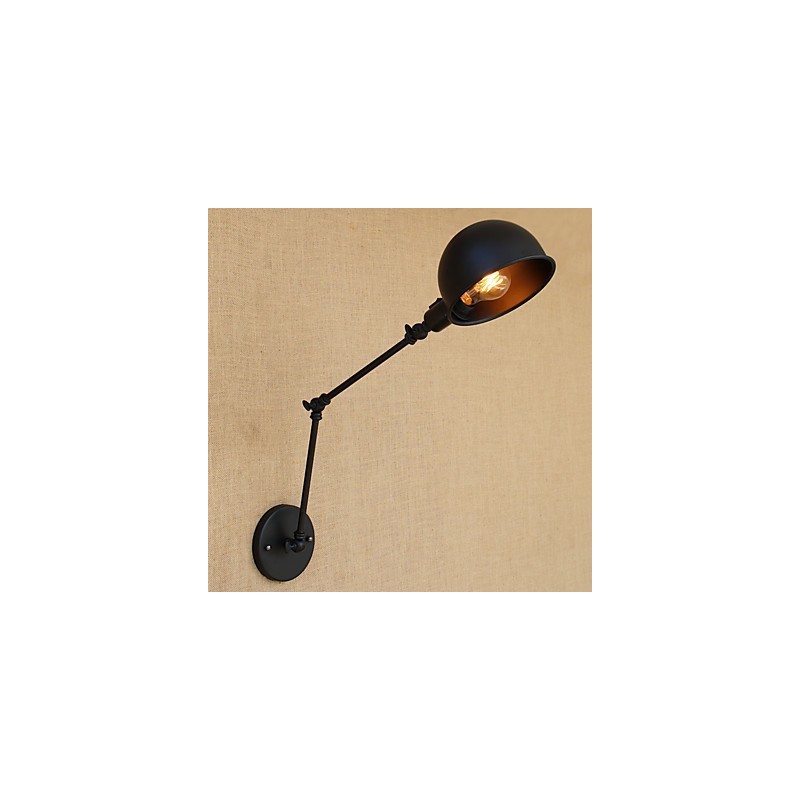Lámpara de brazo oscilante estilo mini con protección ocular y pintura retro de estilo campestre sencilla.