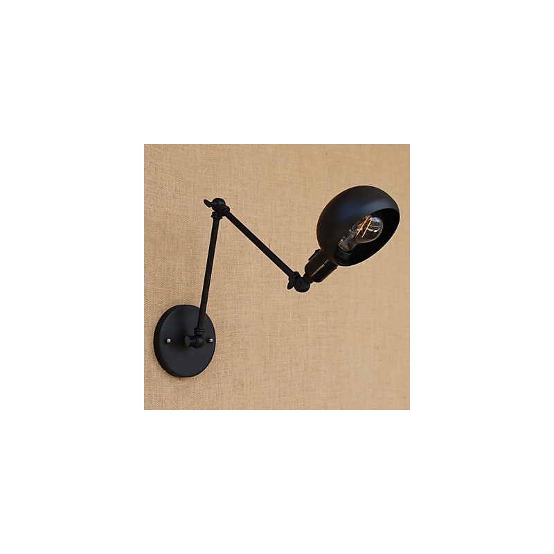 Lámpara de brazo oscilante estilo mini con protección ocular y pintura retro de estilo campestre sencilla.