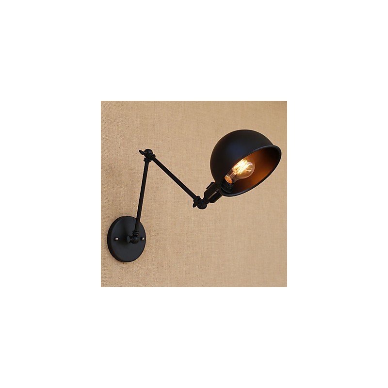 Lámpara de brazo oscilante estilo mini con protección ocular y pintura retro de estilo campestre sencilla.