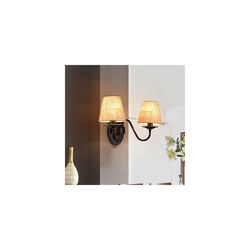 Apliques de pared con luz ambiental de pintura vintage sencilla de estilo rústico