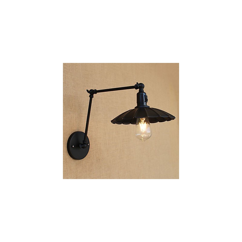 Lámpara de pared con brazo oscilante estilo mini con pintura vintage de estilo campestre