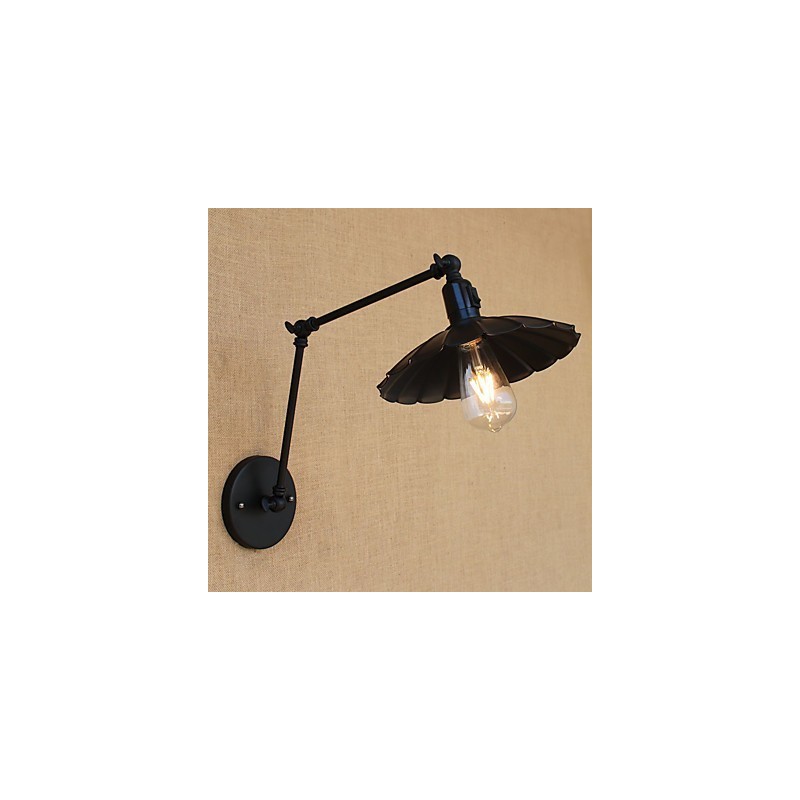 Lámpara de pared con brazo oscilante estilo mini con pintura vintage de estilo campestre