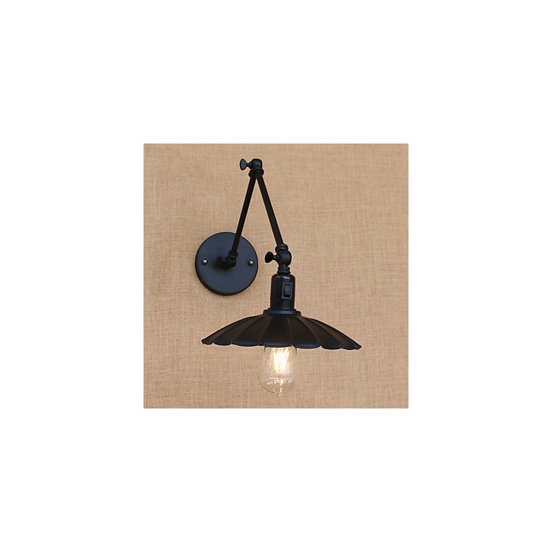 Lámpara de pared con brazo oscilante estilo mini con pintura vintage de estilo campestre