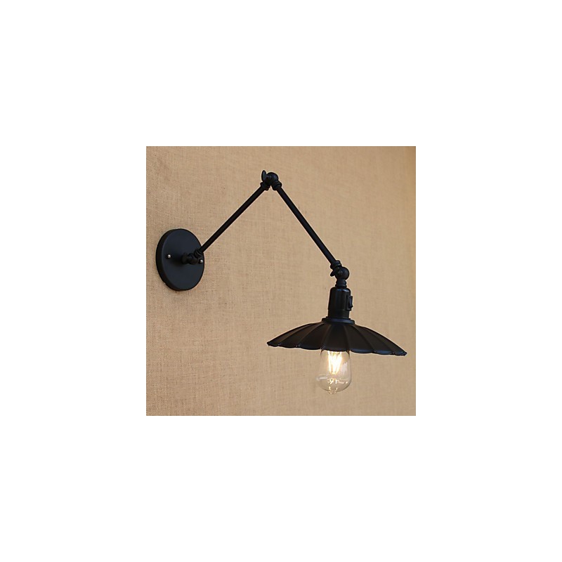 Lámpara de pared con brazo oscilante estilo mini con pintura vintage de estilo campestre