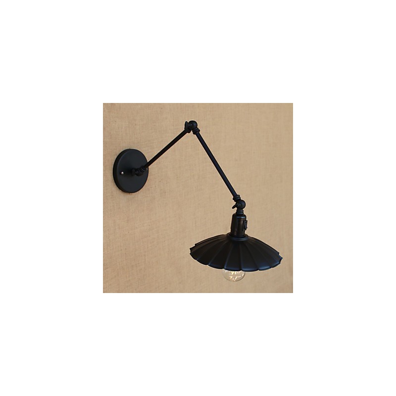 Lámpara de pared con brazo oscilante estilo mini con pintura vintage de estilo campestre