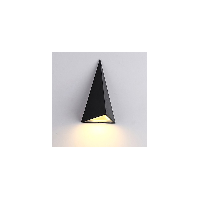 Aplique de pared con luz ambiental moderna y contemporánea de estilo mini, novedoso e integrado, lámpara de pared impermeable para exteriores.