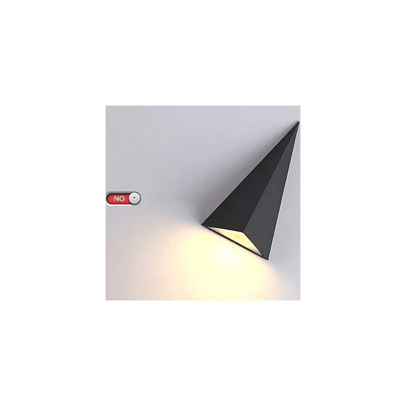 Aplique de pared con luz ambiental moderna y contemporánea de estilo mini, novedoso e integrado, lámpara de pared impermeable para exteriores.