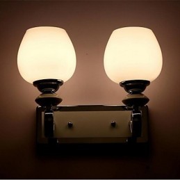 Apliques de pared modernos, contemporáneos, con iluminación ascendente y acabado galvanizado