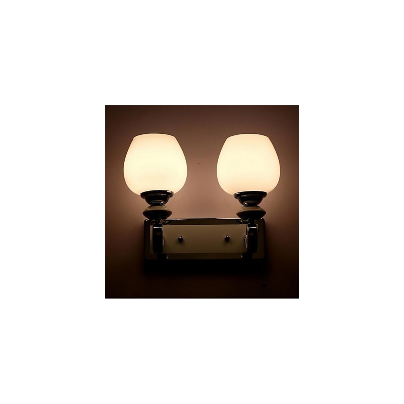 Apliques de pared modernos, contemporáneos, con iluminación ascendente y acabado galvanizado