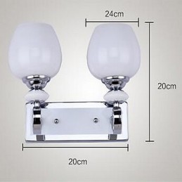Apliques de pared modernos, contemporáneos, con iluminación ascendente y acabado galvanizado