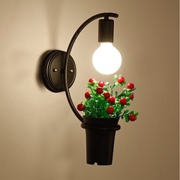 Pintura contemporánea moderna y contemporánea para apliques de pared con luz ambiental
