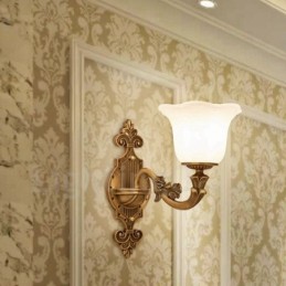 Apliques de pared de lujo de metal para interiores, estilo clásico tradicional, para sala de estar, comedor y dormitorio.