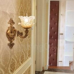 Apliques de pared de lujo de metal para interiores, estilo clásico tradicional, para sala de estar, comedor y dormitorio.