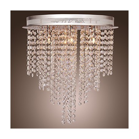 Lámpara empotrada moderna de metal galvanizado estilo mini de cristal contemporáneo Lámpara empotrada moderna de metal galvanizado estilo mini de cristal contemporáneo