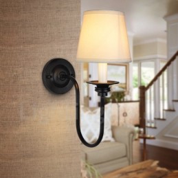 Apliques de pared clásicos tradicionales de una sola luz para interiores