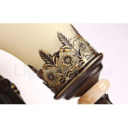Apliques de pared de metal para interiores, de una sola luz, tradicionales, clásicos, para sala de estar, comedor y dormitorio.