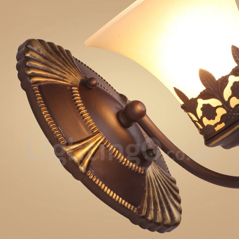 Apliques de pared de metal para interiores, de una sola luz, tradicionales, clásicos, para sala de estar, comedor y dormitorio.