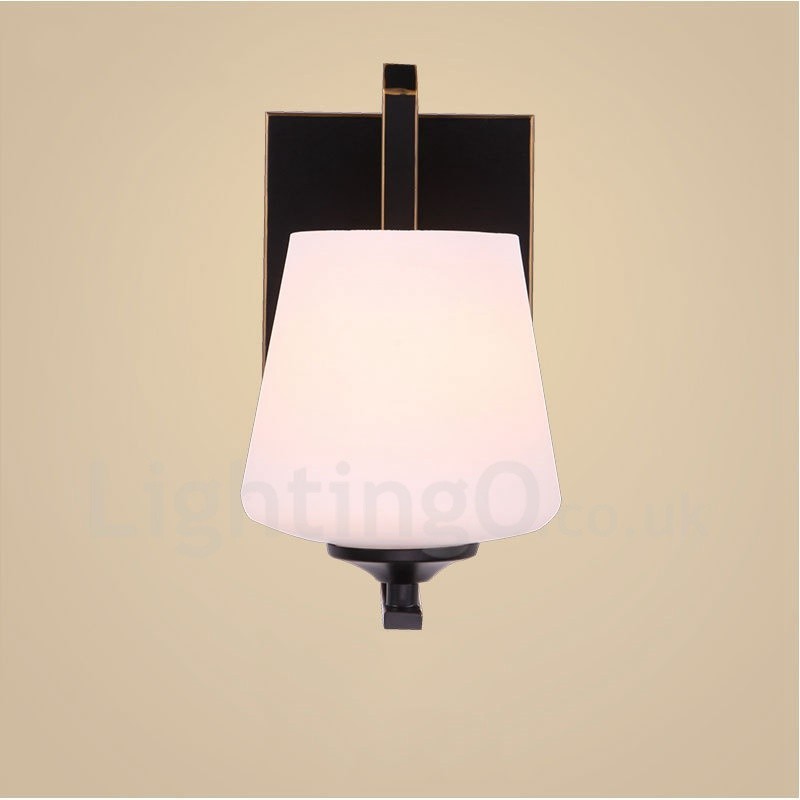 Apliques de pared clásicos tradicionales de una sola luz para interiores